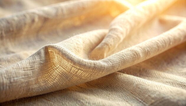 Soft beige fabric with warm sunlight glow.