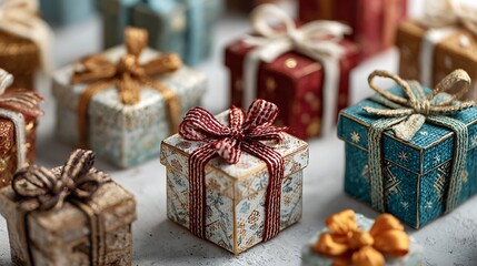 Festive Christmas Themed Gift Boxes / クリスマス柄のギフトボックス