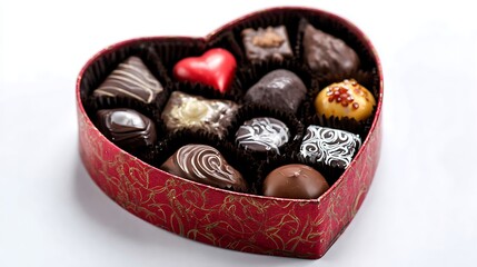 Valentine's Day Heart-Shaped Box of Chocolates / バレンタインデーのハート型チョコレートボックス