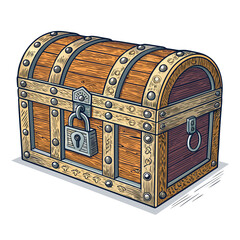 Stunning Create Bold Stroke Medieval Treasure Chest Creative Visual