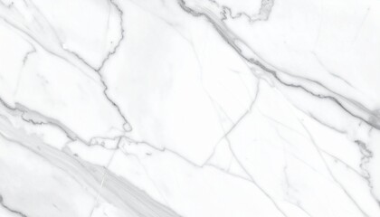 Obraz premium Elegant white marble texture with subtle grey veins background.