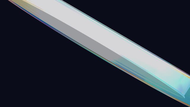 Abstract prism glass geometric 3d object rotating animation video