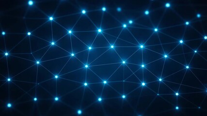 An abstract representation of a digital network, showcasing interconnected nodes and lines, portraying the essence of technology. - Powered by Adobe