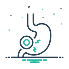 Mix icon for gastric agony