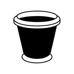 Silhouette Coffee Cup Vector Design