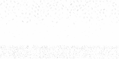 Subtle falling confetti and scattered particles on a white background