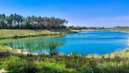 Lake Borowiec in Northern Poland.