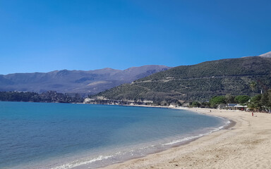 Beach in Budva at early summer.