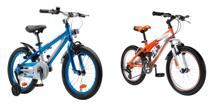 bicycle on the street road with sporty design and vintage style