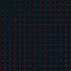 Intricate floral pattern in dark red on deep blue background design