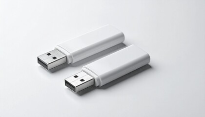 Highlight simplicity and utility with a sleek USB flash drive, symbolizing portable data, connectivity, and modern convenience.