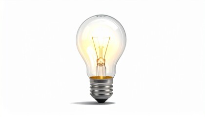 Illuminate ideas and spark innovation with a glowing light bulb, symbolizing creativity, insight, and brilliance.
