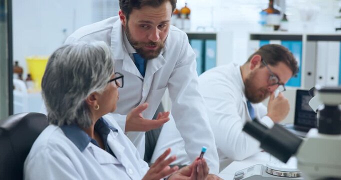 Medical, blood and advice with people in lab for outbreak research, investigation and virus antibody test. Collaboration, sample vial and vaccine with scientist in disease center for genome pathogens