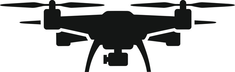 Vector art of drone silhouette