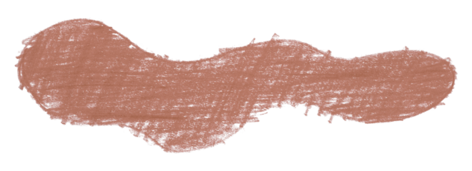 Abstract organic colored pencils abstract brown chalk drop shape isolated on transparent background