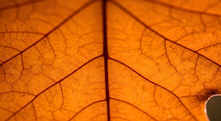 Obraz premium Close up leaf texture autumn colors