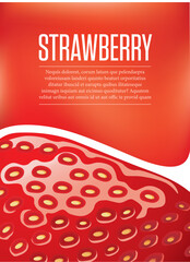  strawberry background concept with place for your text	
