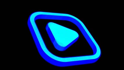 Futuristic Neon 3D Logo Reveal
