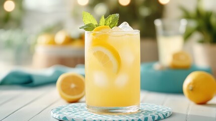 Vibrant yellow bell peppers splash in water against a soft, glowing background, ideal for culinary articles, healthy eating campaigns, or grocery promotions, showcasing freshness and vitality,