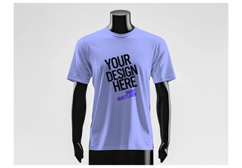 Mock up of a model wearing a white Tshirt