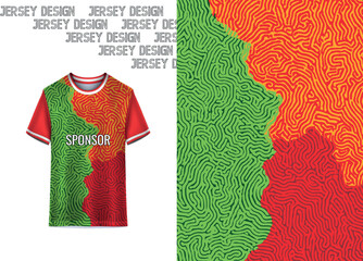 Modern Sports Jersey Design Template |Sublimation Football, Cricket & Teamwear Mockup