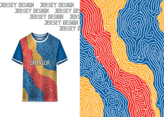 Modern Sports Jersey Design Template |Sublimation Football, Cricket & Teamwear Mockup