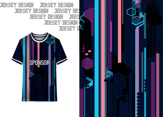Modern Sports Jersey Design Template |Sublimation Football, Cricket & Teamwear Mockup