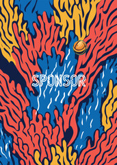 Modern Sports Jersey Design Template |Sublimation Football, Cricket & Teamwear Mockup