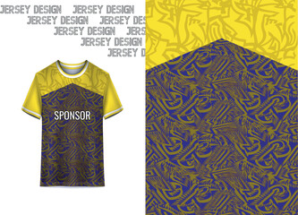 Modern Sports Jersey Design Template |Sublimation Football, Cricket & Teamwear Mockup