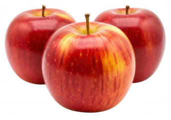 Red Gala Apples fruit food isolated on a transparent background