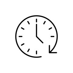 clock isolated on white