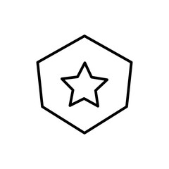 badge star icon