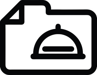 restaurant cloche icon