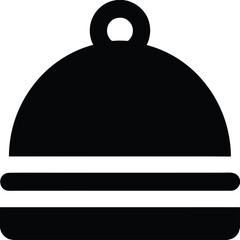 Obraz premium restaurant cloche icon