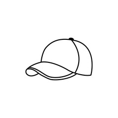 baseball cap icon on white background.