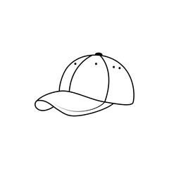 baseball cap icon on white background.