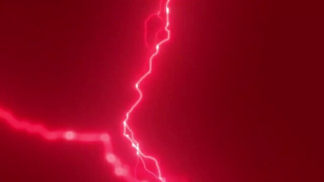 The thunder light in the green screen.
