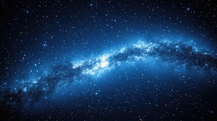 Naklejka premium Stunning display of a vibrant milky way galaxy in the cosmic space depths