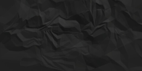 Dark black crumpled paper background texture pattern overlay. wrinkled high resolution arts craft and Seamless white crumpled paper.	
