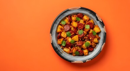 Delicious Aloo Chana Chaat - A Vibrant Indian Street Food Delight.