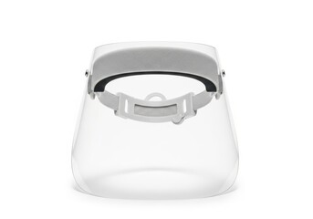 Clear face shield for eye and face protection with comfortable headband