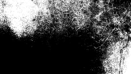 Distressed Grunge Texture Overlay - High Contrast Black And White Speckled Noise
