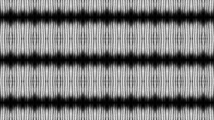 Seamless Monochrome Ikat Grunge Stripe Pattern Background
