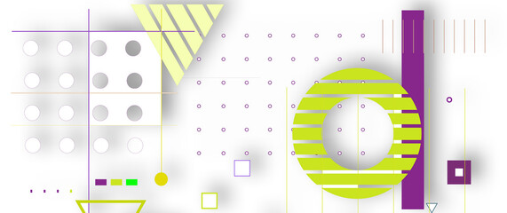 abstract background with yellow circle