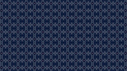 Seamless Dark Indigo Abstract Geometric Repeat Pattern