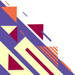 Colorfull Geometric Corner