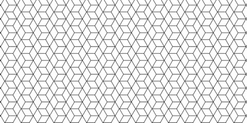 Fototapeta premium Minimal hexagon vector grid line box and metal cube creative geometric fabric abstract tiles gradient web triangle diamond honeycomb hexagon art. 