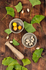 Natural herbal medicine concept.