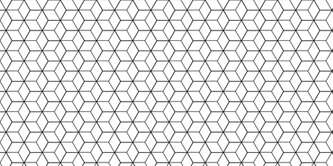 Fototapeta premium Minimal hexagon vector grid line box and metal cube creative geometric fabric abstract tiles gradient web triangle diamond honeycomb hexagon art. 