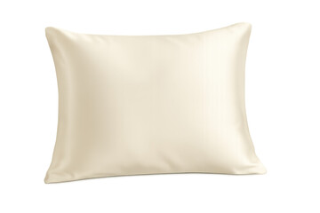 Beige soft pillow for sleeping and comfort